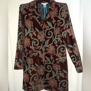 Allison Taylor Multicolor Patterned Coat